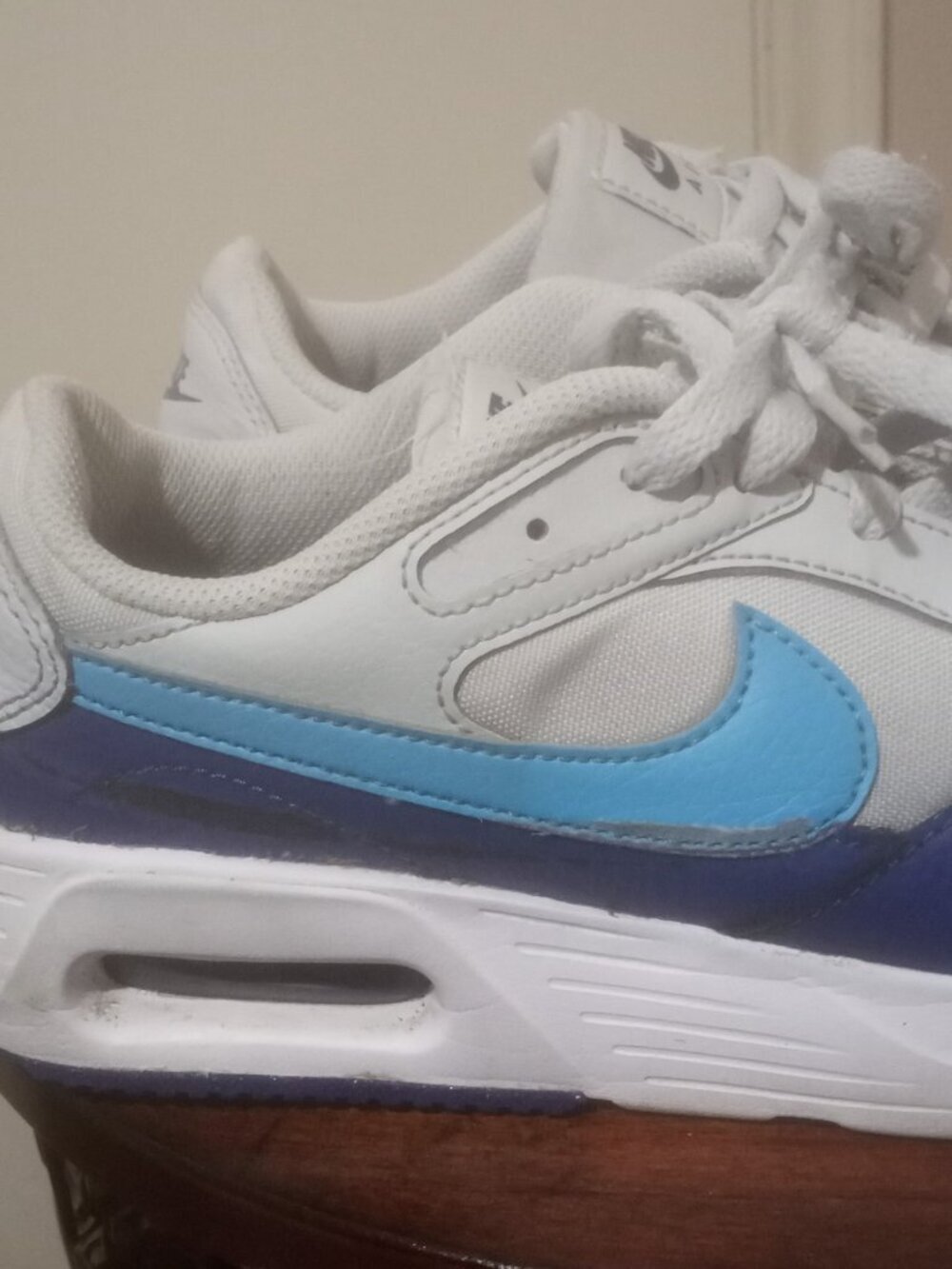 Nike Air Max Shoes Mens Size 7.5 White Blue CW4555-012 Running Sneakers Athletic - Picture 4 of 13